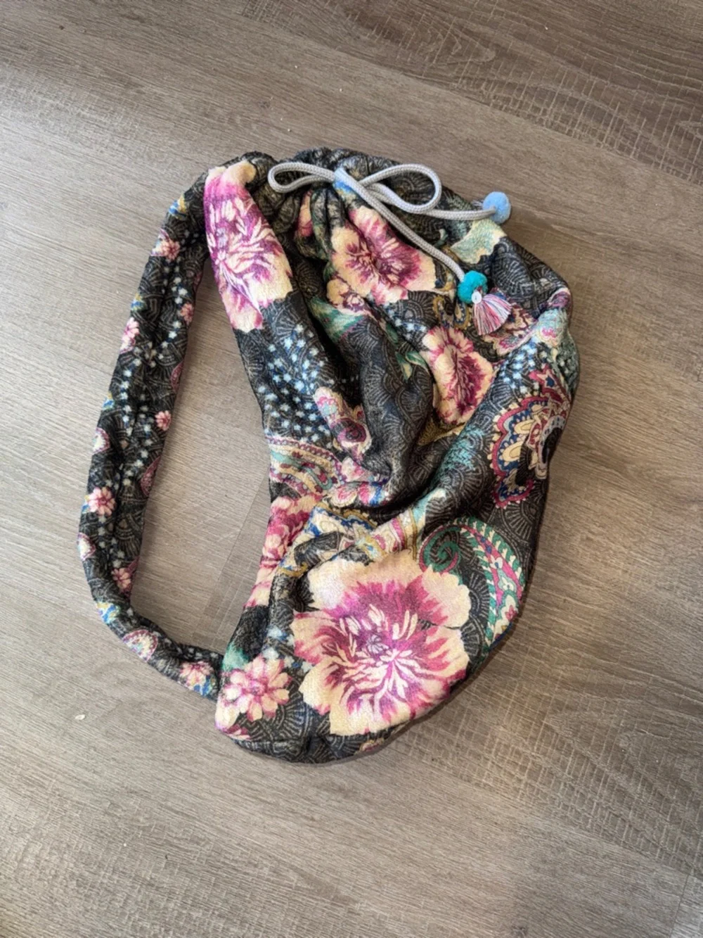 Johnny Was Laurel Canyon Floral Blanket Sling Bag - Pouch Only